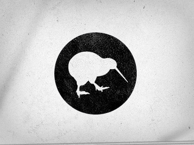 Kiwi Logo awesomesauce black grey kiwi logo texture white