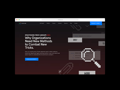 Spear Phishing Threat Landscape 2021 branding cybersecurity design graphic design report research web design website