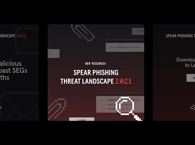Spear Phishing Threat Landscape 2021 branding cybersecurity design graphic design pixel art report research tech