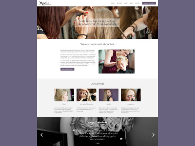 Revive Hairdressing website redesign