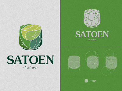 SATOEN - Logo branding design flat illustrator logo ui vector