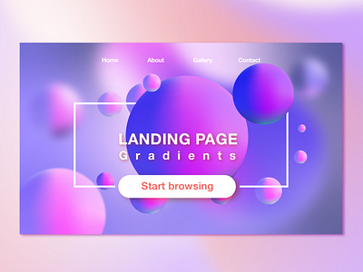 Gradient Landing Page