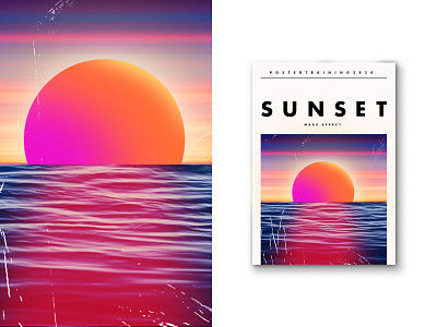 2020 Training - Gradient Sunset Poster balls branding design gradient poster poster design sunset temple typography
