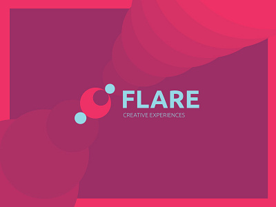 Flare agency branding creative design flare graphic icon lens logo
