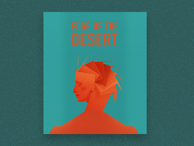 Edge of the desert art design graphic illustration poster visual