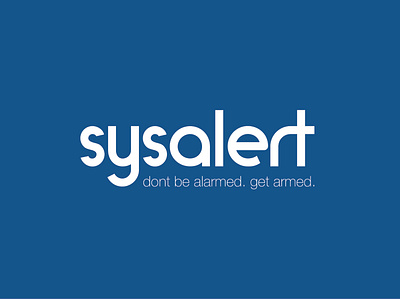 Logo for SysAlert branding design icon logo