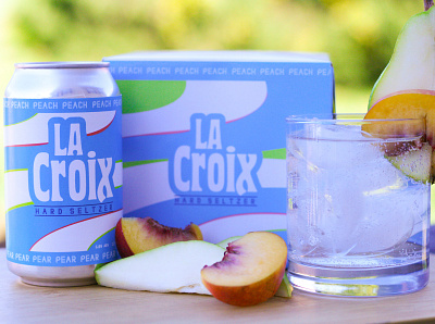 La Croix Hard Seltzer Branding 70s branding design logo package design packaging packaging design