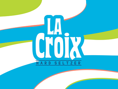 Logo for La Croix Hard Seltzer branding design logo typography vector