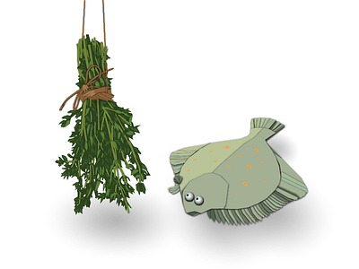 Thyme & a Plaice animal illustration illustrator