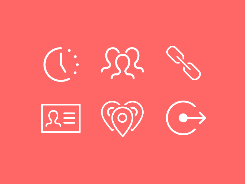 Icons for a web app icons illustration illustrator line icons mybrunel webapp