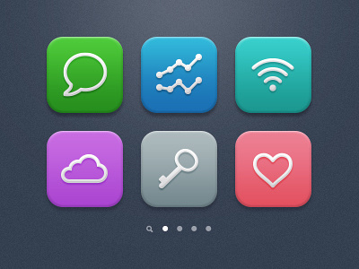 Icons app appicons betraydan chat cloud design freebie heart icons ios key psd stats ui vector wifi