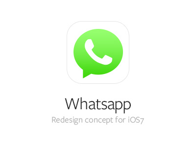 Whatsapp iOS7 app app design betraydan design ios7 mobile ui ux whatsapp