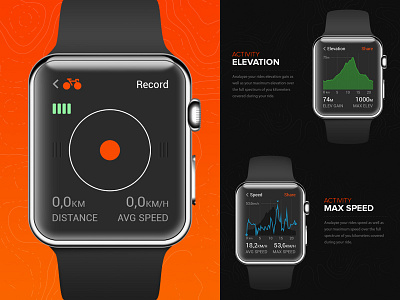 Strava for Apple Watch app apple behance betraydan concept design strava ui ux watch