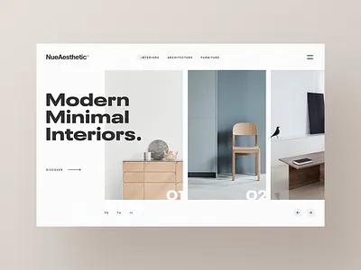 NueAesthetic Layout betraydan blog clean minimal modern simple ui web