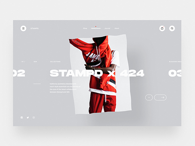 Stampd X424 betraydan clean ecommerce minimal simple stampd typography ui ux web webgl