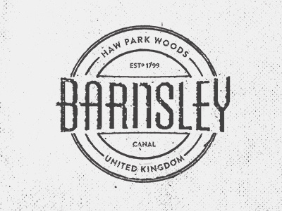 Barnsley Canal betraydan branding canal design england grit old stamp vintage