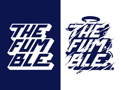 The Fumble design letras lettering letters procreate texture type typography vector