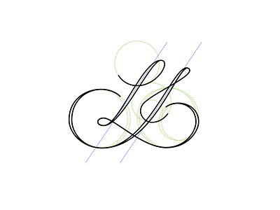 LJ monogram calligraphy design letras lettering letters logo monogram vectonator vector vetor