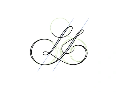 LJ monogram calligraphy design letras lettering letters logo monogram vectonator vector vetor