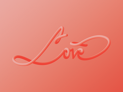 Love! 3d blend illustrator letras lettering letters love type typography vector