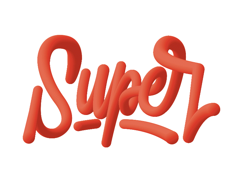Super animation calligraphy gif lettering letters process
