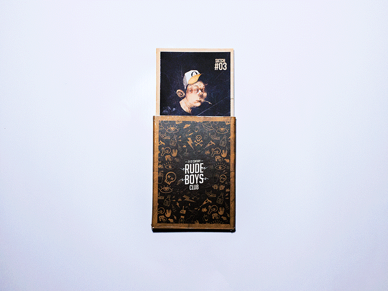 Rude Boys Club gif photography product sketches