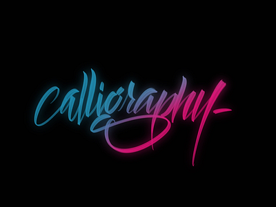 Calligraphy - brushpen caligrafia calligraphy digitwl gradiente letras letters procreate