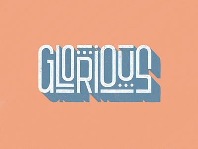 Glorious letras lettering letters music procreate texture typography
