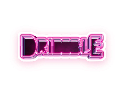 Dribbble Special Edition Sticker 80s letter lettering playoff sticker mule texture