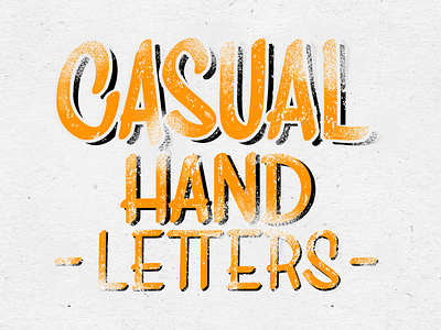 Casual calligraphy ipadpro lettering letters procreate texture