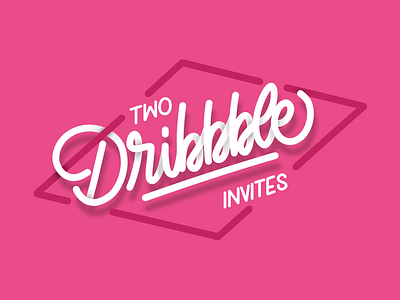 Dribbble invites calligraphy convite dribbble dribbbleinvite giveaway invitation invite invites letras lettering letters player