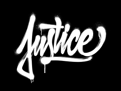 Justice caligrafia calligraphy drip graffiti ipadpro letras lettering letters procreate texture