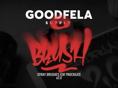 Goodfela Supply v2.0 is online! brush goodfela graffiti ipadpro procreate spray spraybrush texture