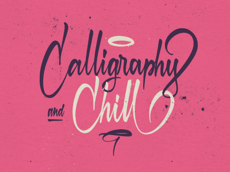 Calligraphy n Chill ipadpro procreate chill caligrafia letras letters lettering calligraphy