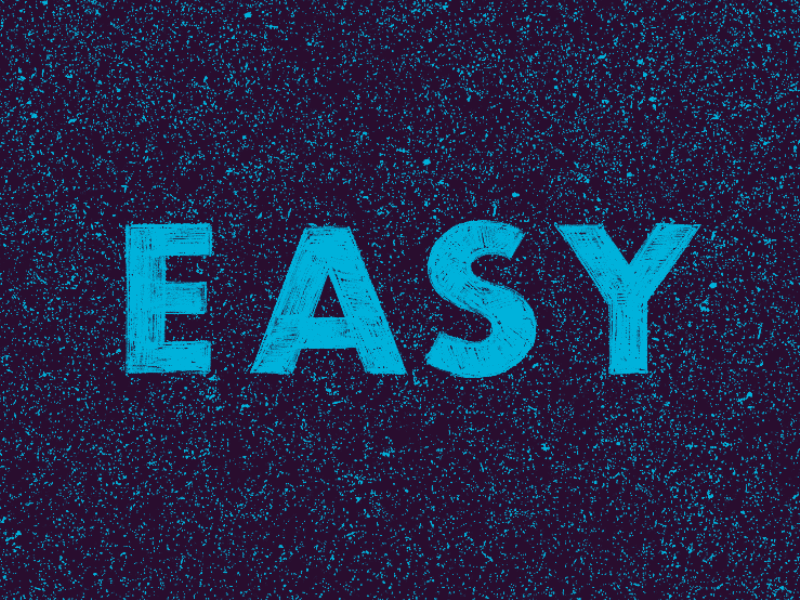 EASY ~ HARD animation frame by frame gif ipadpro lettering letters procreate texture type