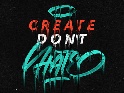 Create don’t hate caligrafia calligraphy drip goodfelasupply goodtype graffiti letras lettering letters procreate texture