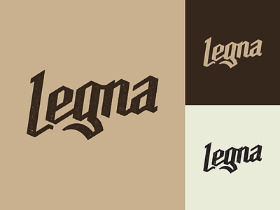 Legna Logo branding design letras lettering letters logo texture vector