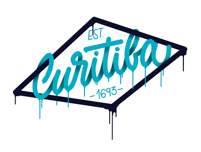 Curitiba caligrafia calligraphy design drip graffiti letras lettering letters procreate typography