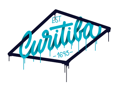 Curitiba caligrafia calligraphy design drip graffiti letras lettering letters procreate typography