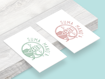 sumamanqa visitcard wood art branding design icon illustration illustrator logo minimal typography vector