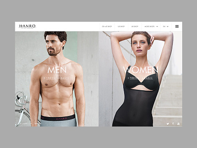 Hanro - New Collection clean fashion hanro lingerie minimal web