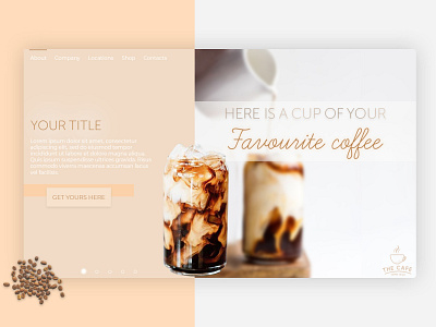 Caffe landing design landing page web design webdesign website