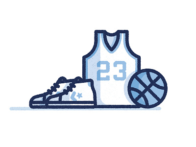G.O.A.T.'s Good ol' Days 23 basketball converse design illustration jordan north carolina unc