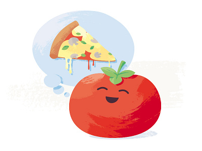 Tomato dream cheese dream mushroom pizza sticker mule tomato