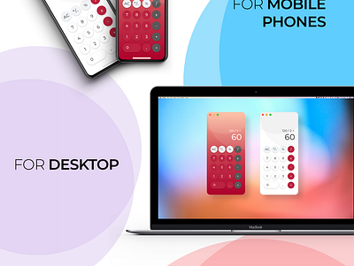 UI / UX Calculator App adobe xd app design mockup photoshop ui ux