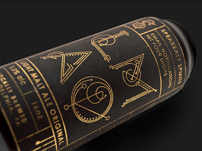 Speakeasy Ale beer branding design foil stamp package design packaging typedesign typography