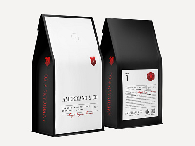 Americano & Co Packaging by Amit Botre - Spin Design on Dribbble