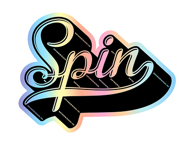 Spin Personal Branding branding classic custom identity logo old retro typography vector vintage