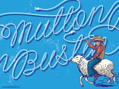 Mutton Bustin' buckaroo classic clothing pattern country sport cowboy custom illustration mutton bustin outdoors pattern retro ropes sport spot illstration vector vintage western western art