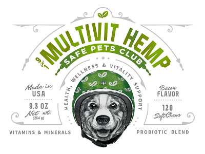 Safe Pets Club Multivit Hemp Packaging